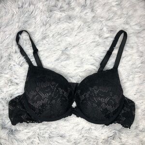 Torrid Black Lace Underwire Bra with Adjustable Straps